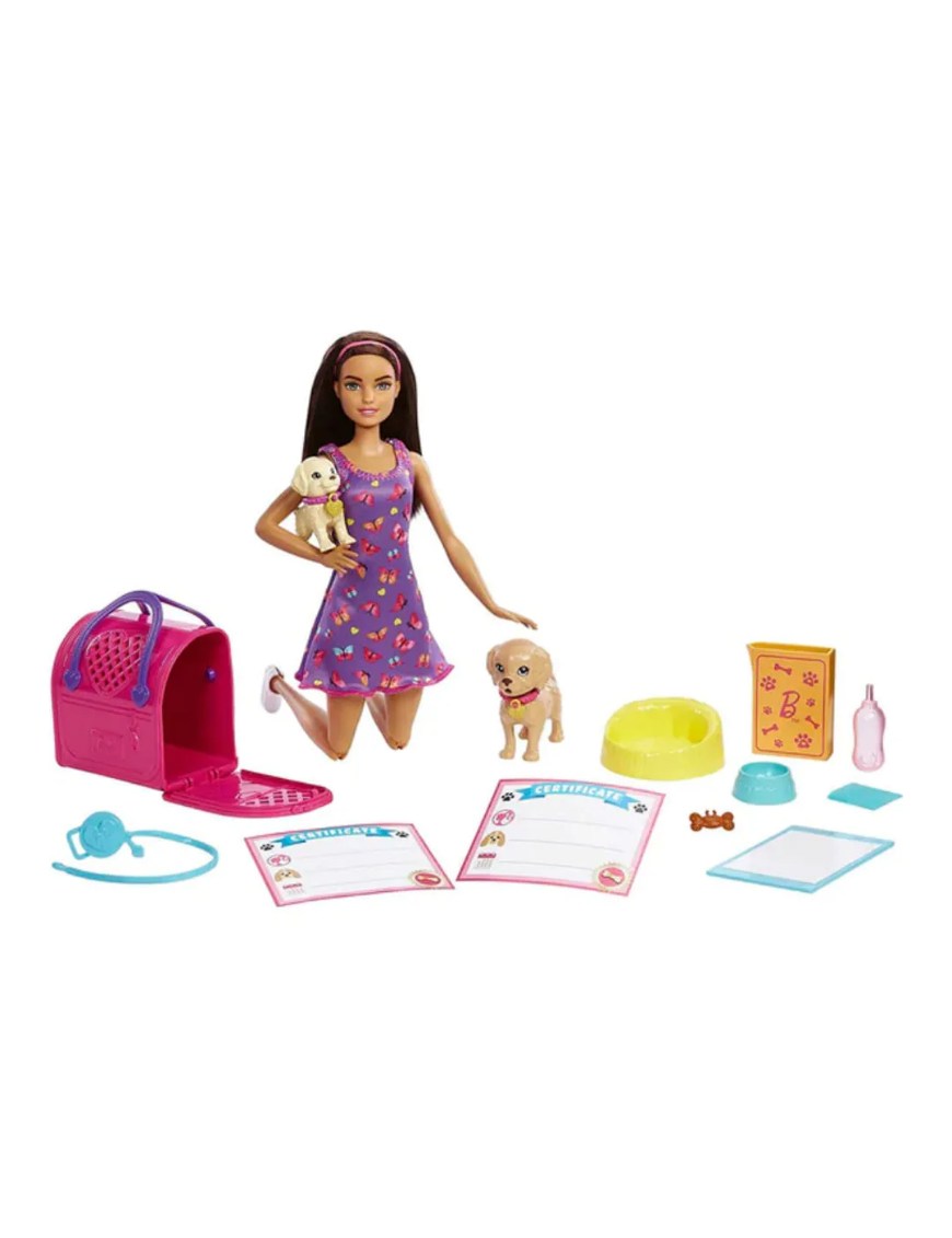Muñeca Barbie Adopta Un Perrito