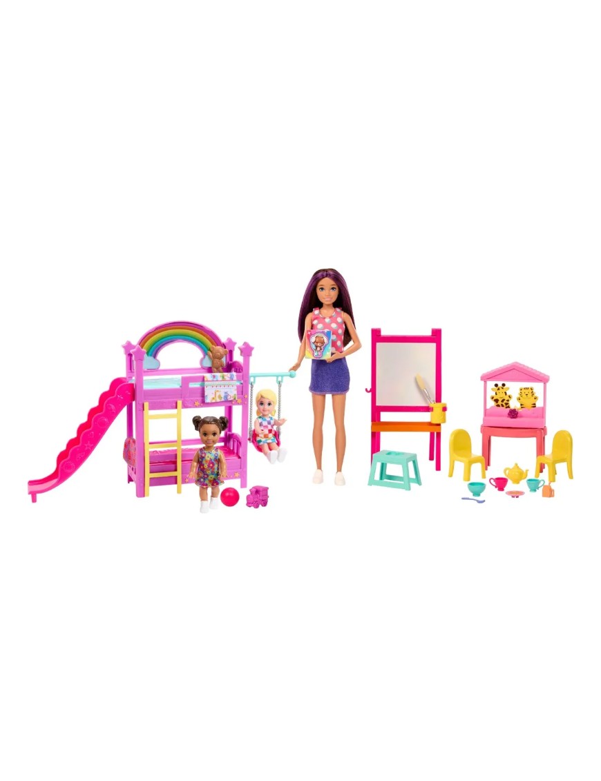 Muñeca Barbie Set De Juego Skipper Día De Cuidado