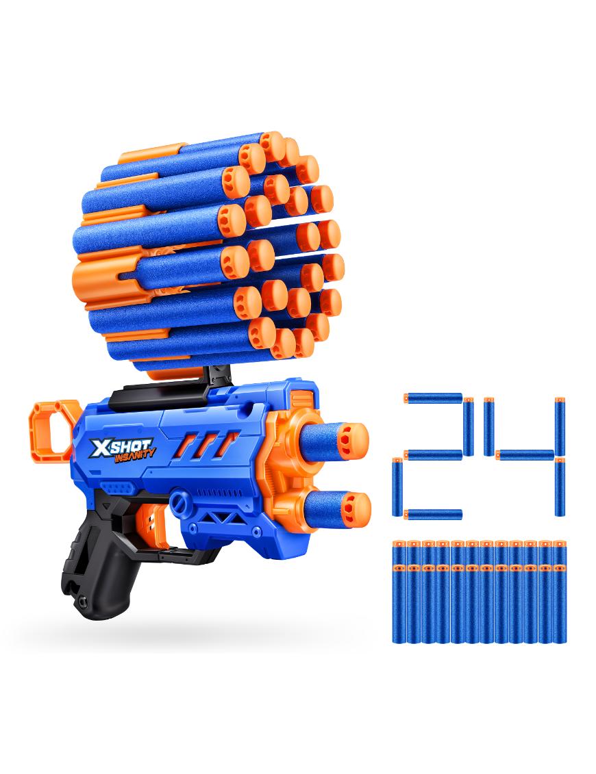 Pistola De Juguete X-Shot Insanity Micro C/ 24 Balas