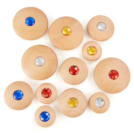 Piedras De Madera 12 Piezas