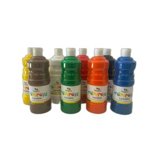 Set 8 Témperas Lavables 500 ml.